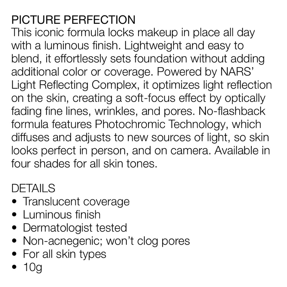 Nars Light Perfecting Setting Powder - Pressed - Picture 4 of 12